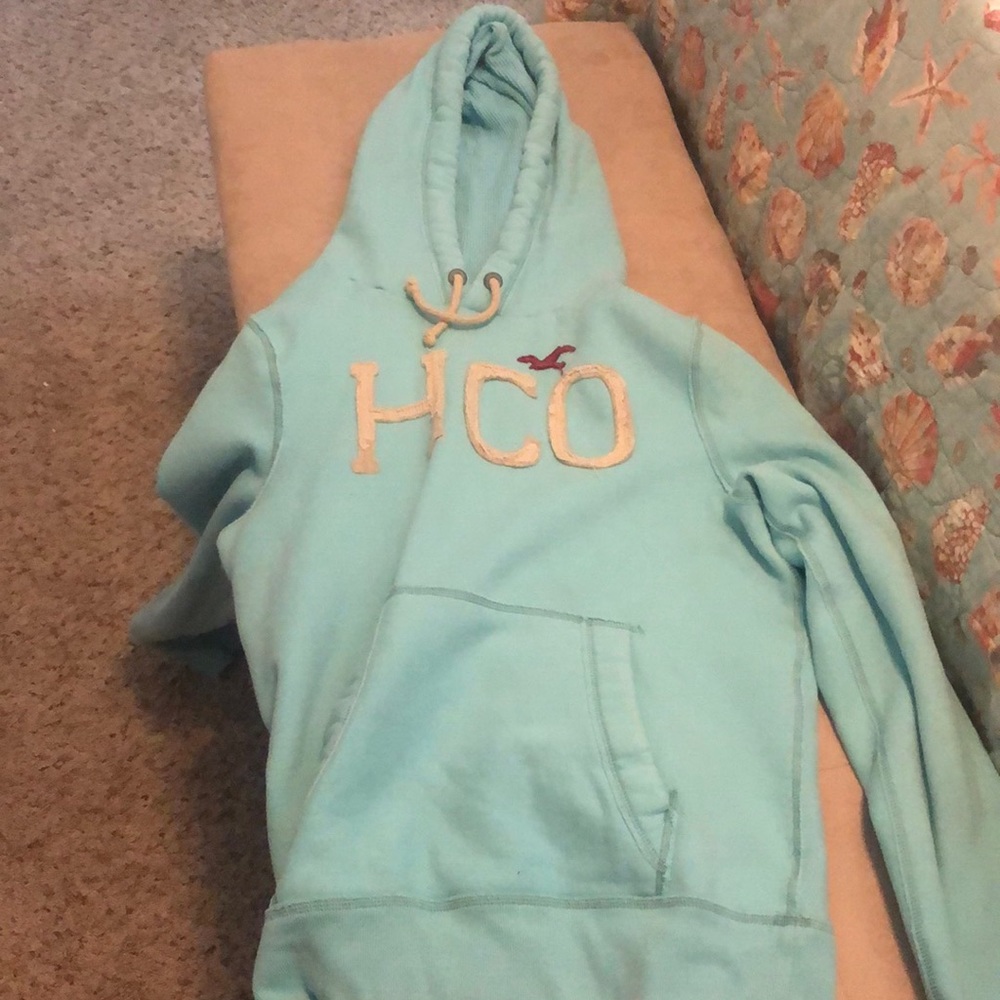 Baby blue hollister hoodie